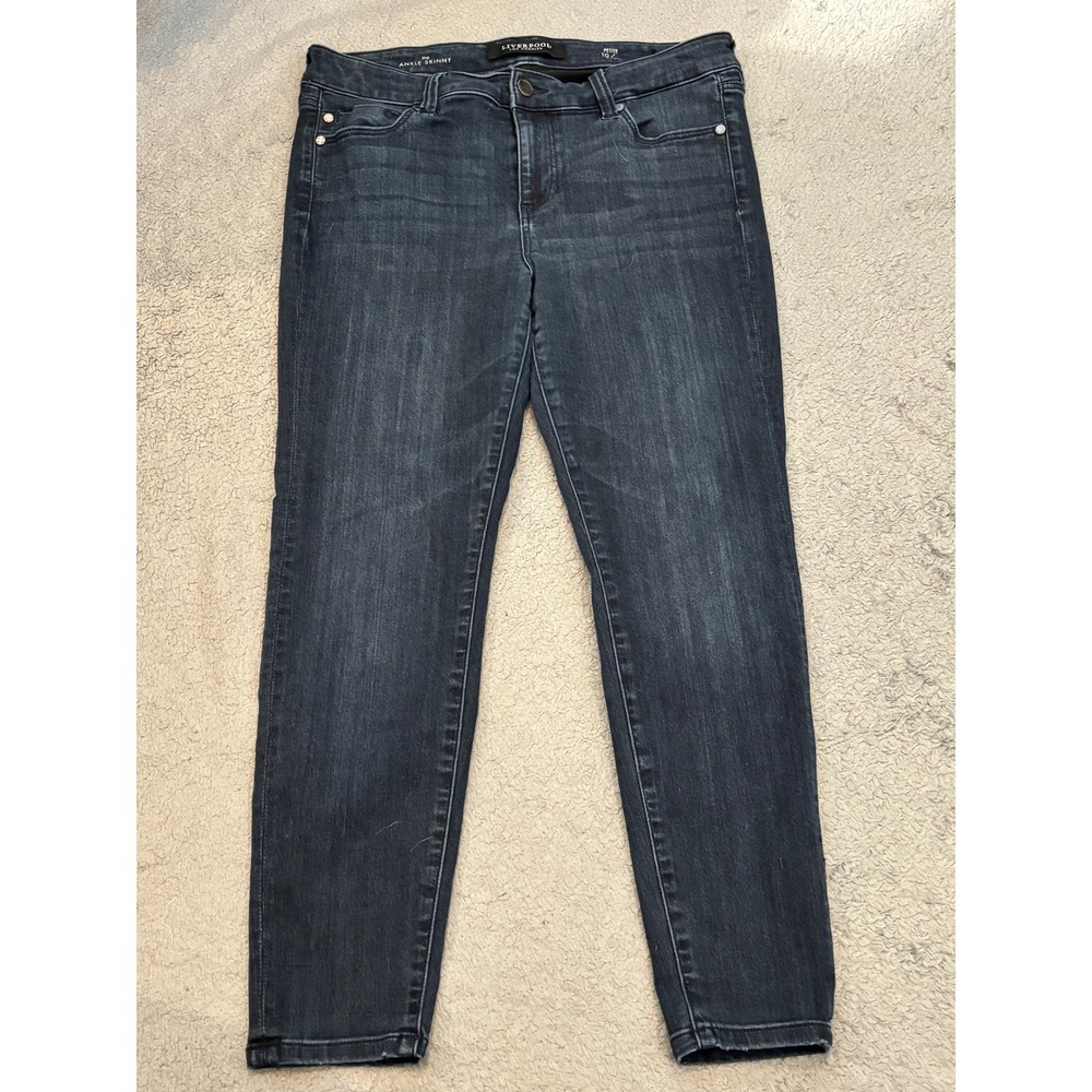 Liverpool Los Angeles The Ankle Skinny Jeans Dark Wash Petite 10/30 Stretch